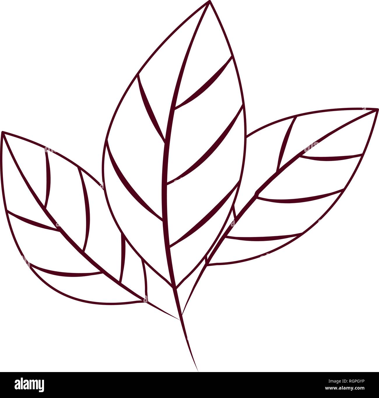 branch with leaves isolated icon Stock Vector Image & Art - Alamy