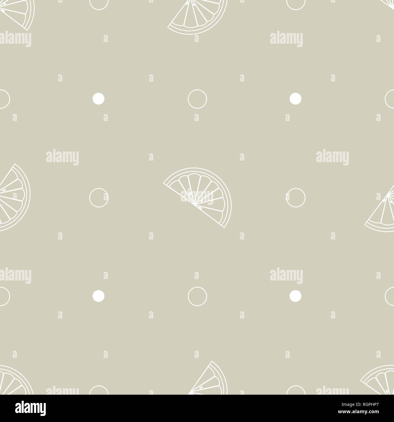 Seamless pattern with lemon slice vector illustration background 10 eps ...