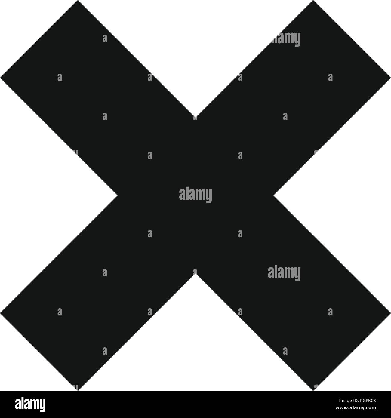 Cancel Vector Icon Sign Icon Vector Illustration For Personal And ...