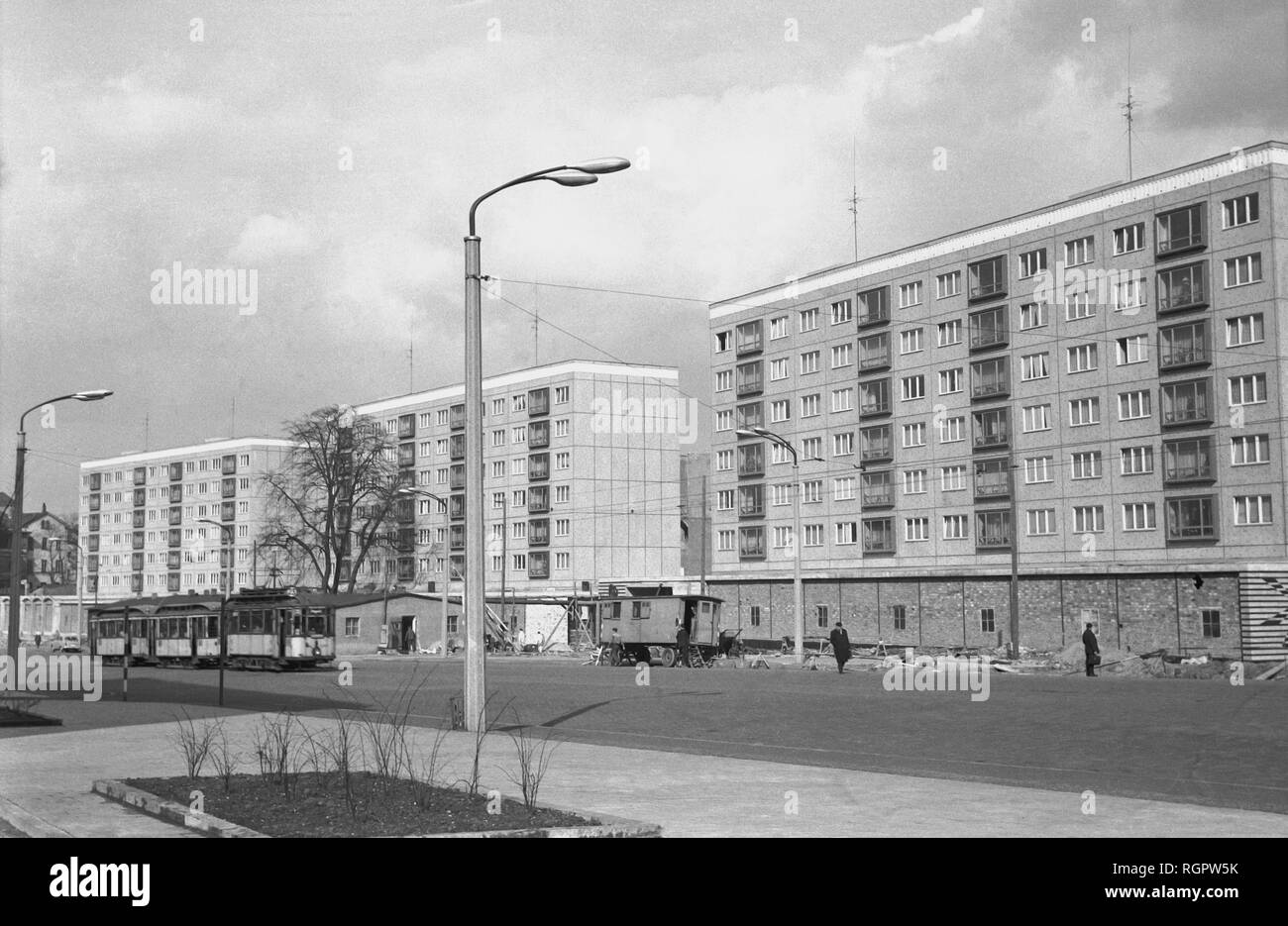 Prefabricated communist housing Black and White Stock Photos & Images