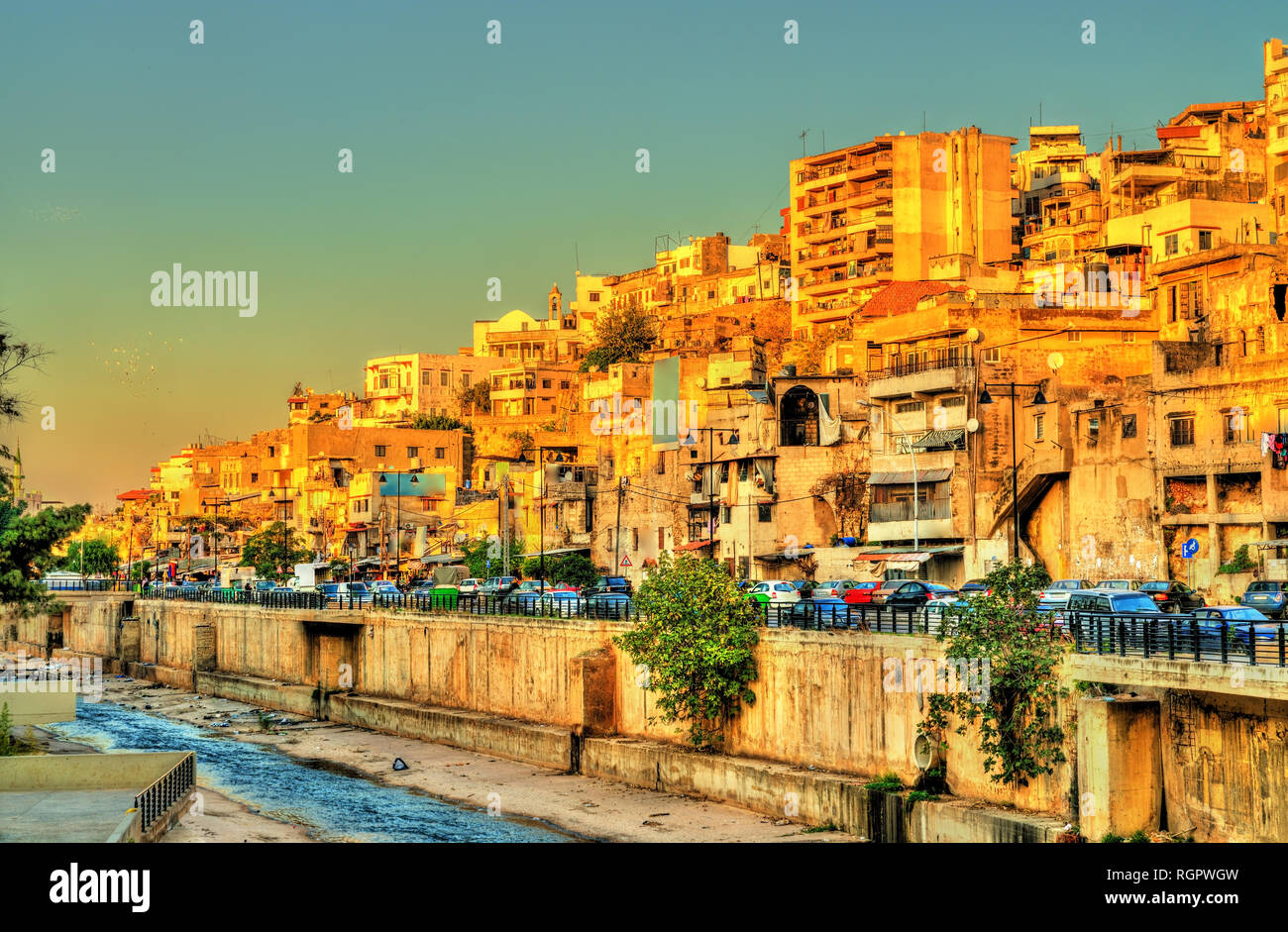 View of Tripoli, the second-largest city in Lebanon Stock Photo