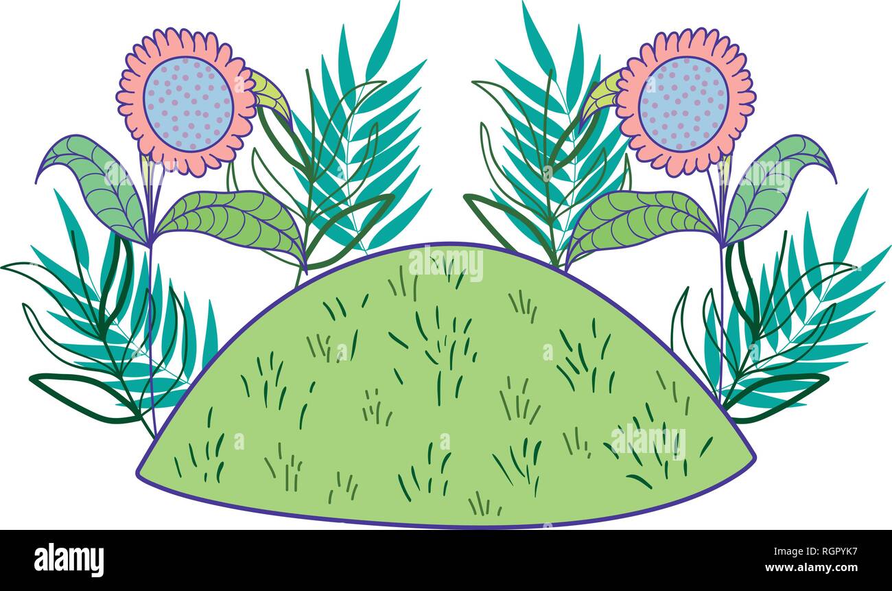 beautiful cute garden scene Stock Vector Image & Art - Alamy