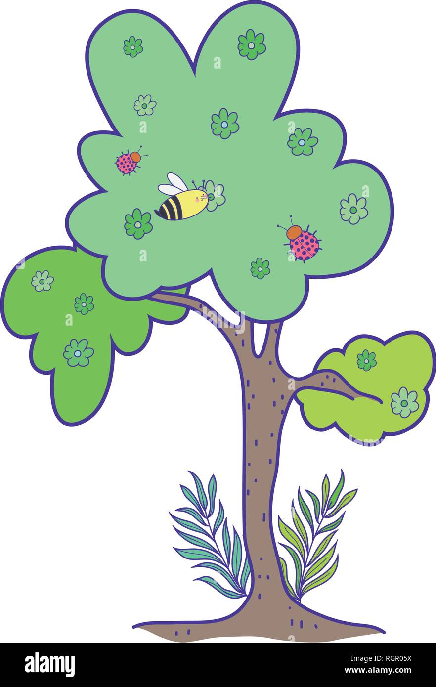cute tree plant icon Stock Vector Image & Art - Alamy