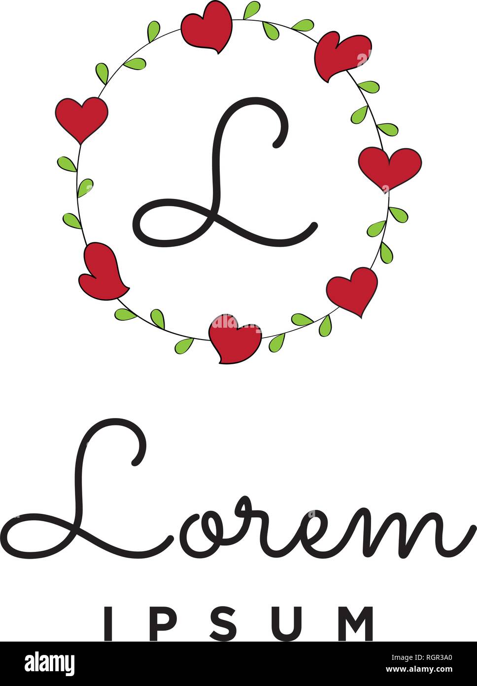 heart flowers, vector Stock Vector Image & Art - Alamy