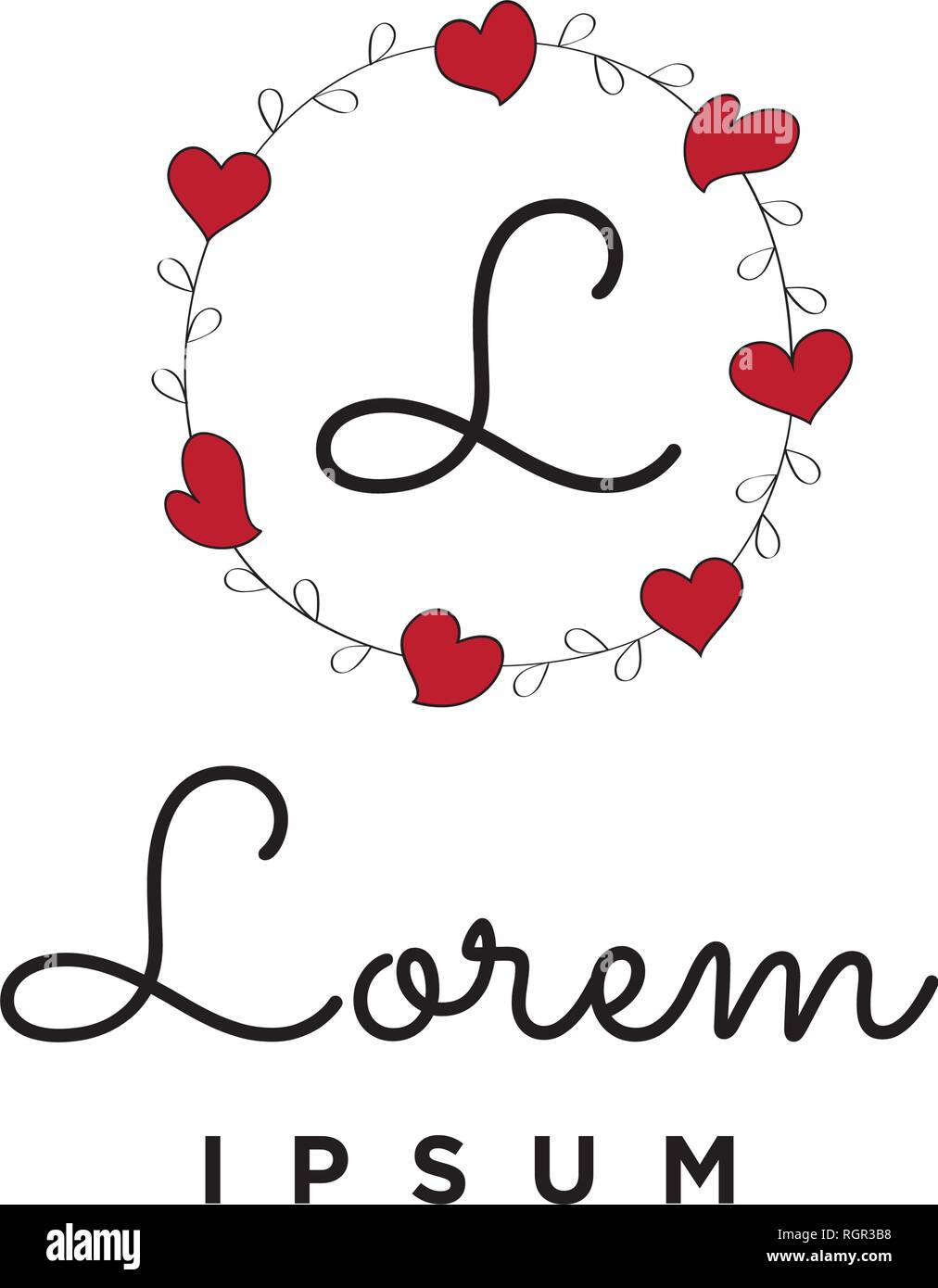 heart flowers, vector Stock Vector Image & Art - Alamy