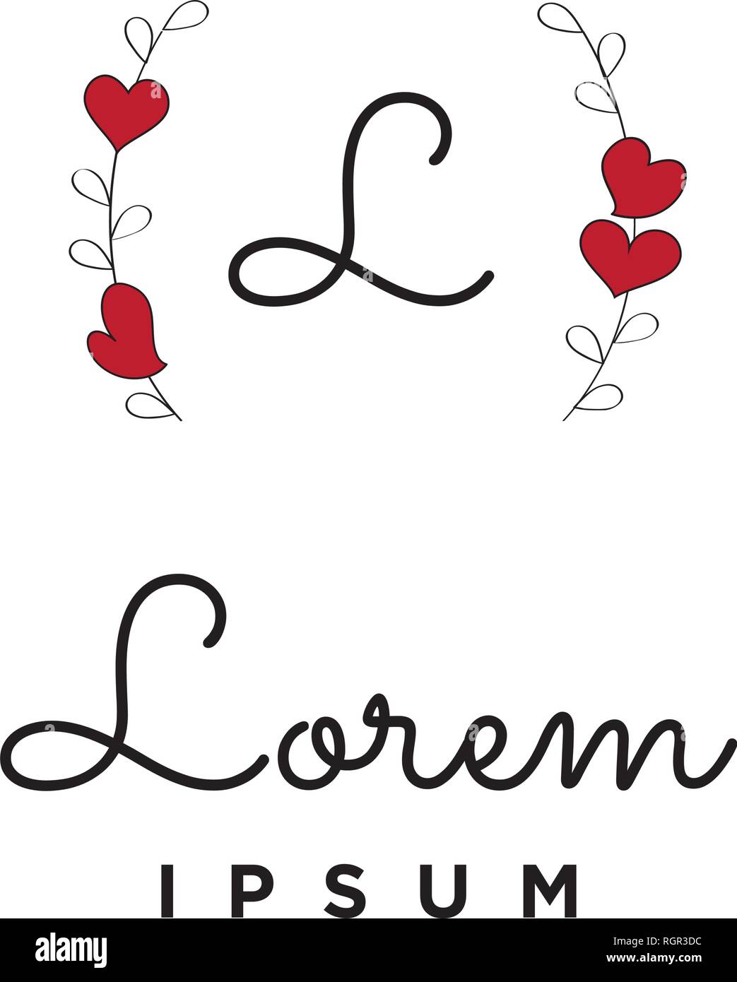 heart flowers, vector Stock Vector Image & Art - Alamy