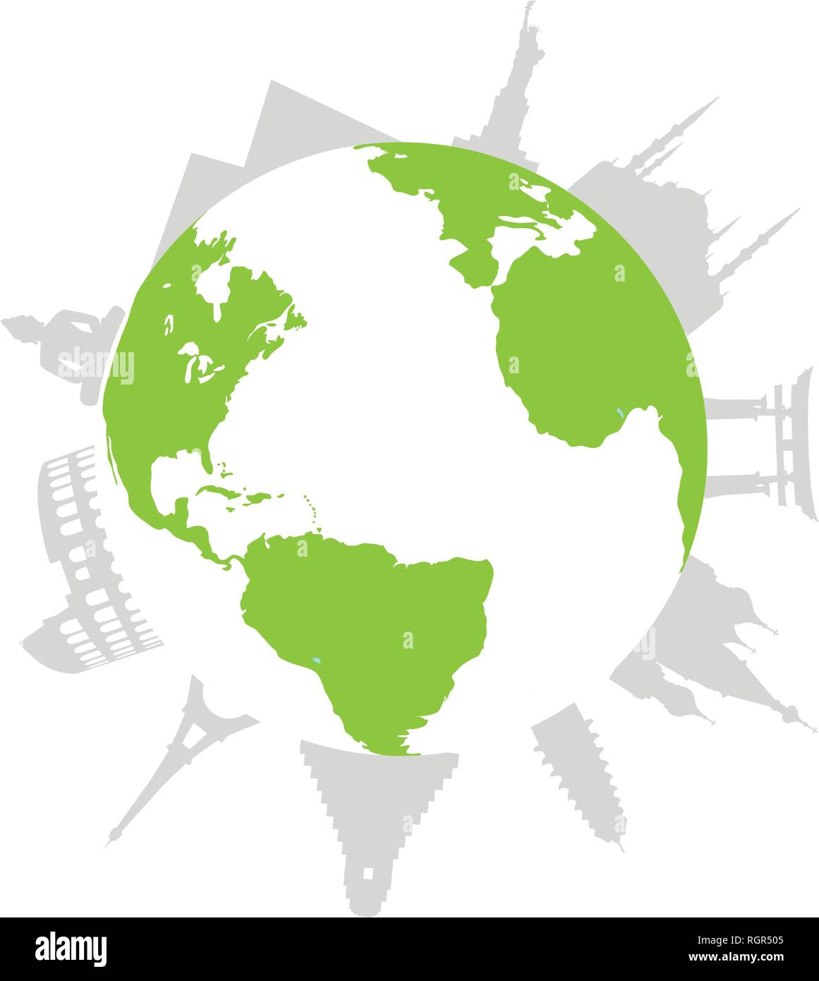 travel around the world Stock Vector