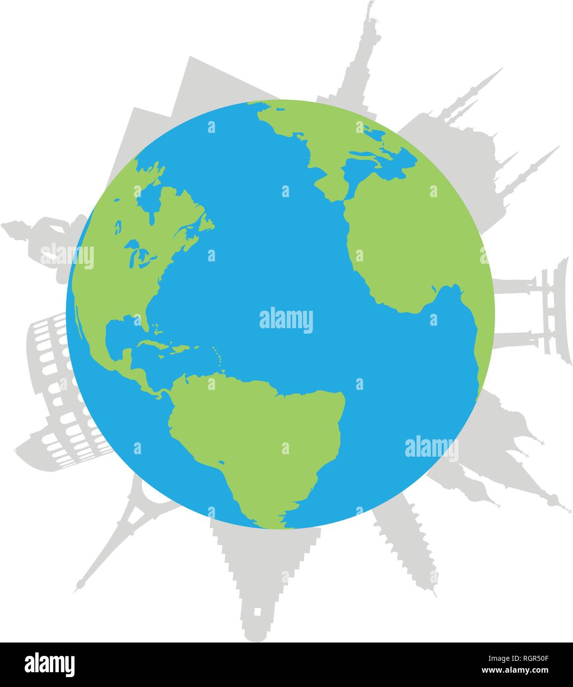 travel around the world Stock Vector