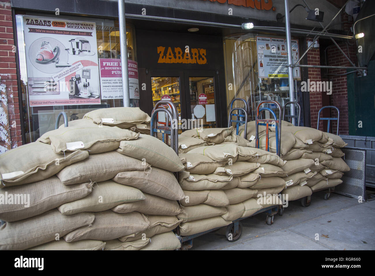 The famous Zabar's specialty food store gets a coffee shipment of