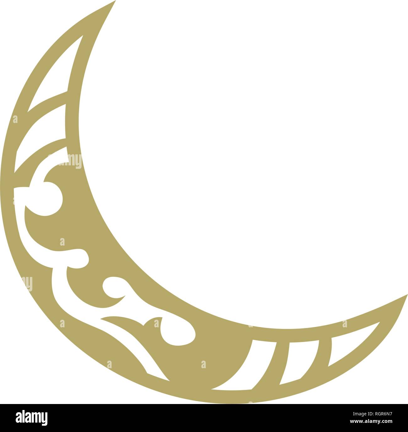crescent moon logo Stock Vector Image & Art Alamy