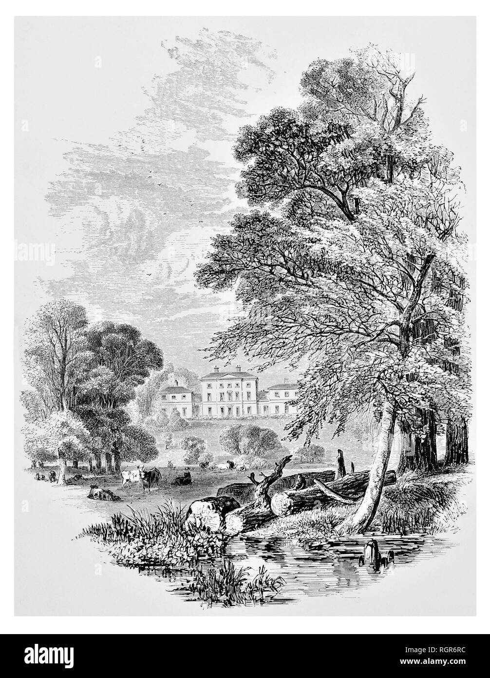 Etruria Hall belonging to Josiah Wedgwood Stock Photo