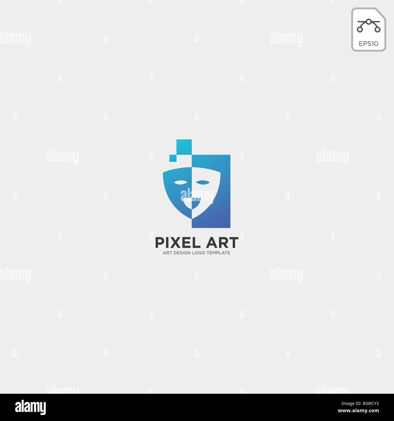 theater mask actor logo template vector icon element - vector Stock Vector