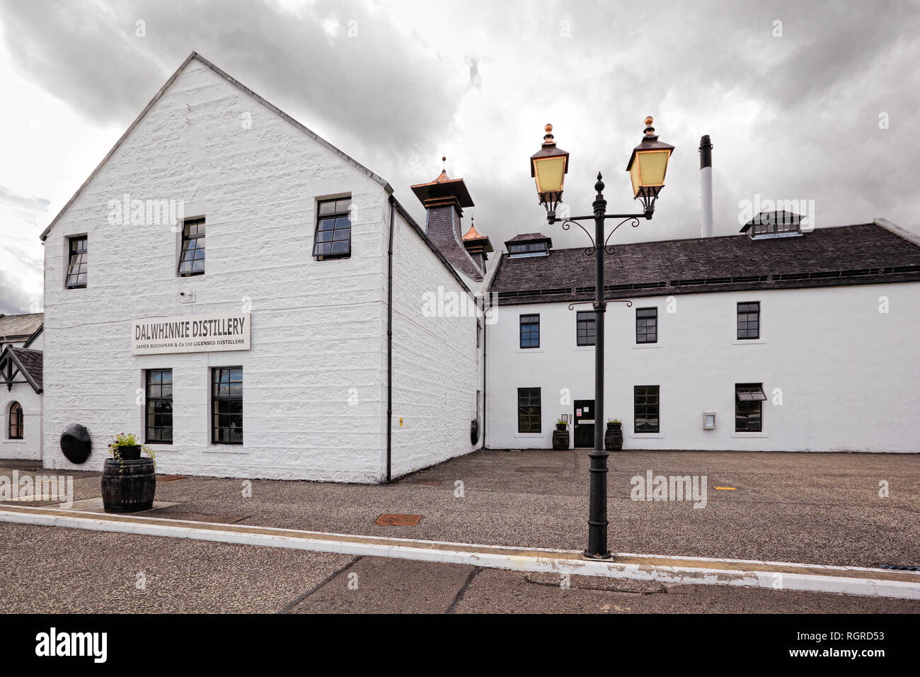 Dalwhinnie distillery, Scotland Stock Photo