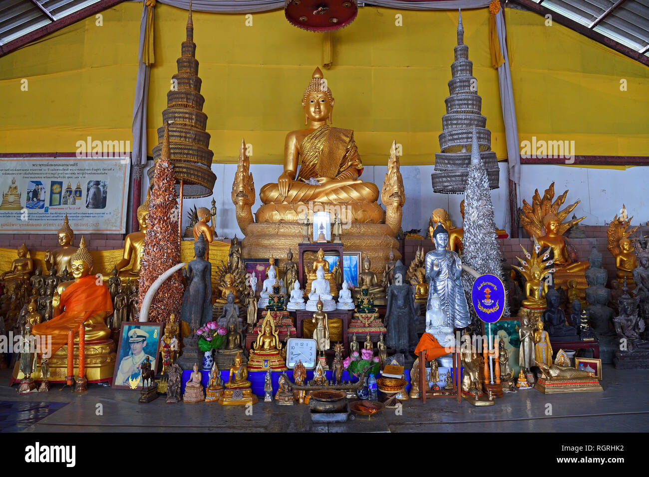 Altar am Big Buddha, Phuket, Thailand Stock Photo