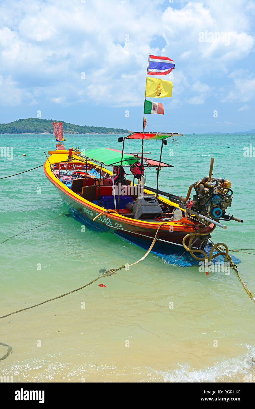 typisches Longtailboot, Rawai Beach, Phuket, Thailand Stock Photo