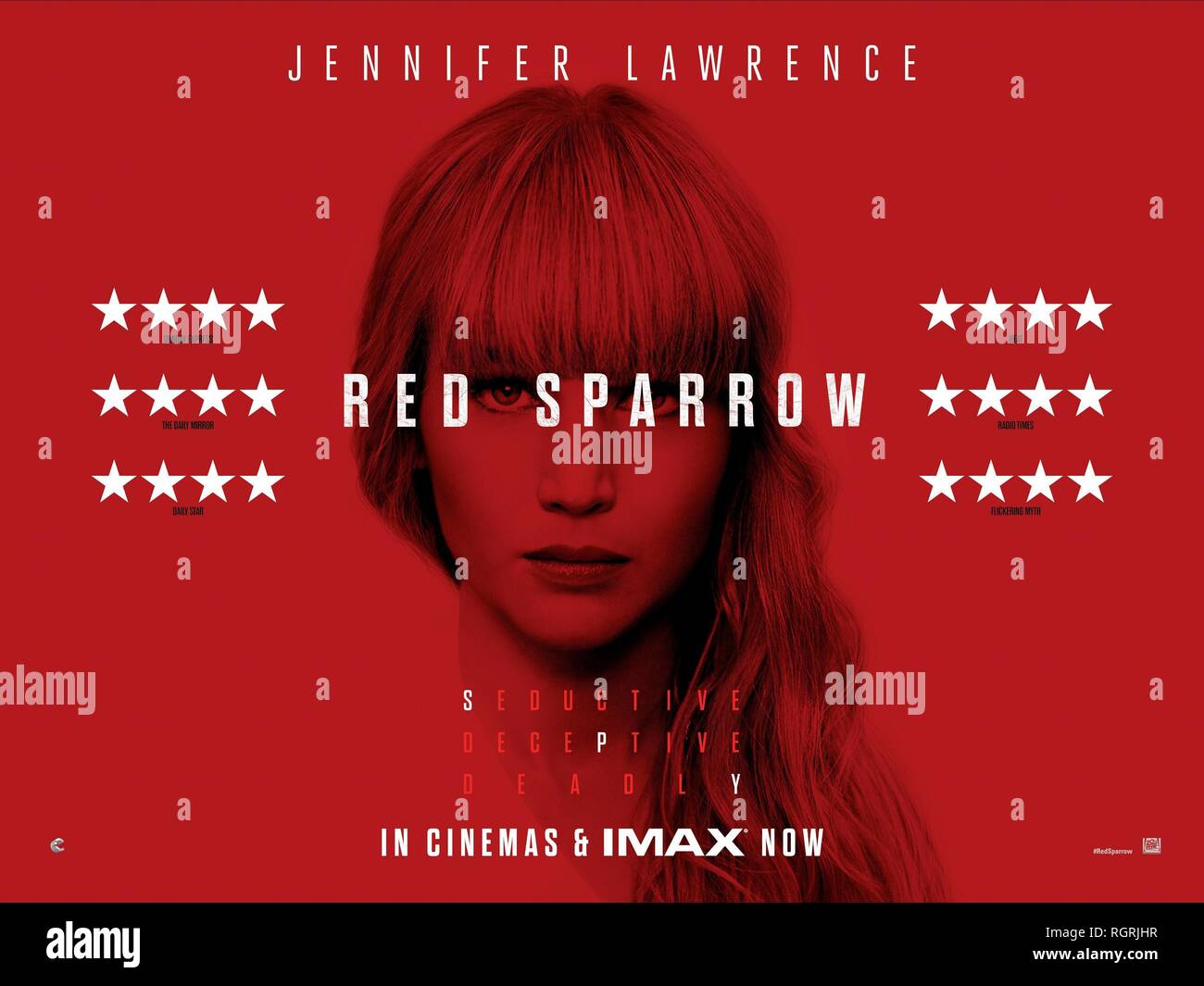 RED SPARROW Movie PHOTO Print POSTER Textless Film Art Jennifer Lawrence 002