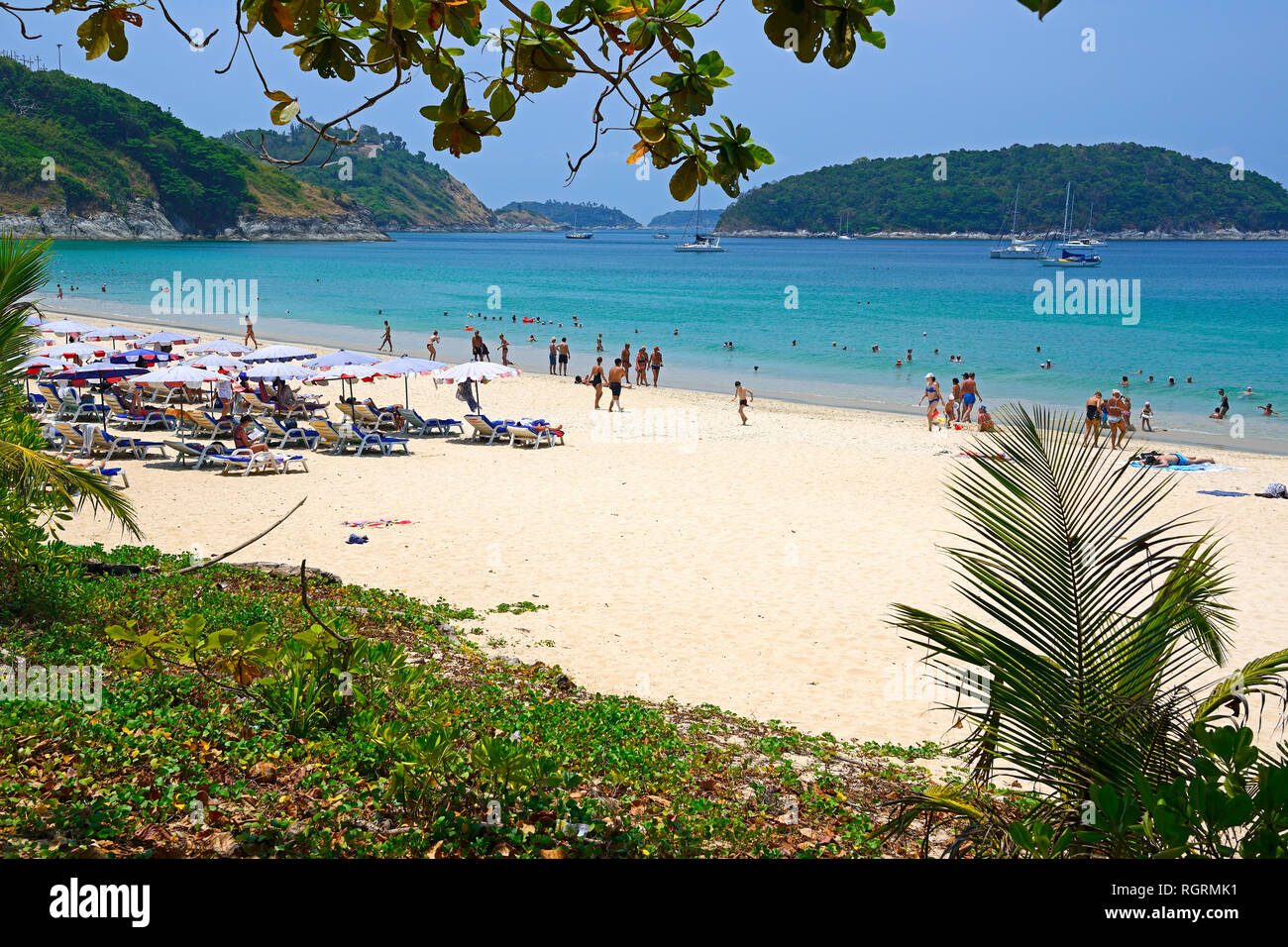 Traumstrand Ao Sane Beach, Phuket, Thailand Stock Photo