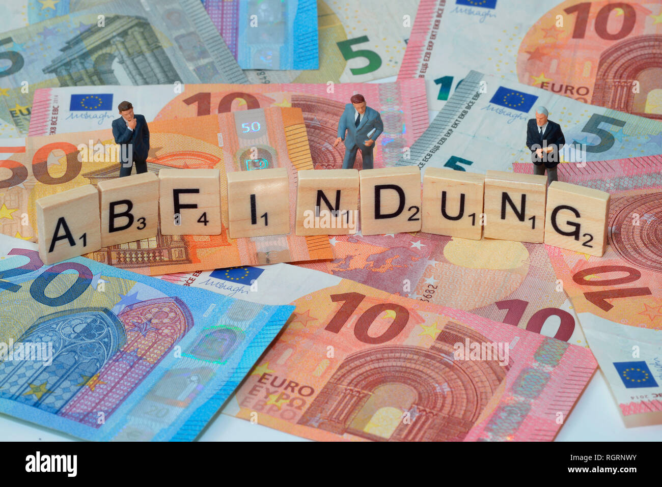 Symbolfoto Wirtschaftsbegriff Abfindung Stock Photo