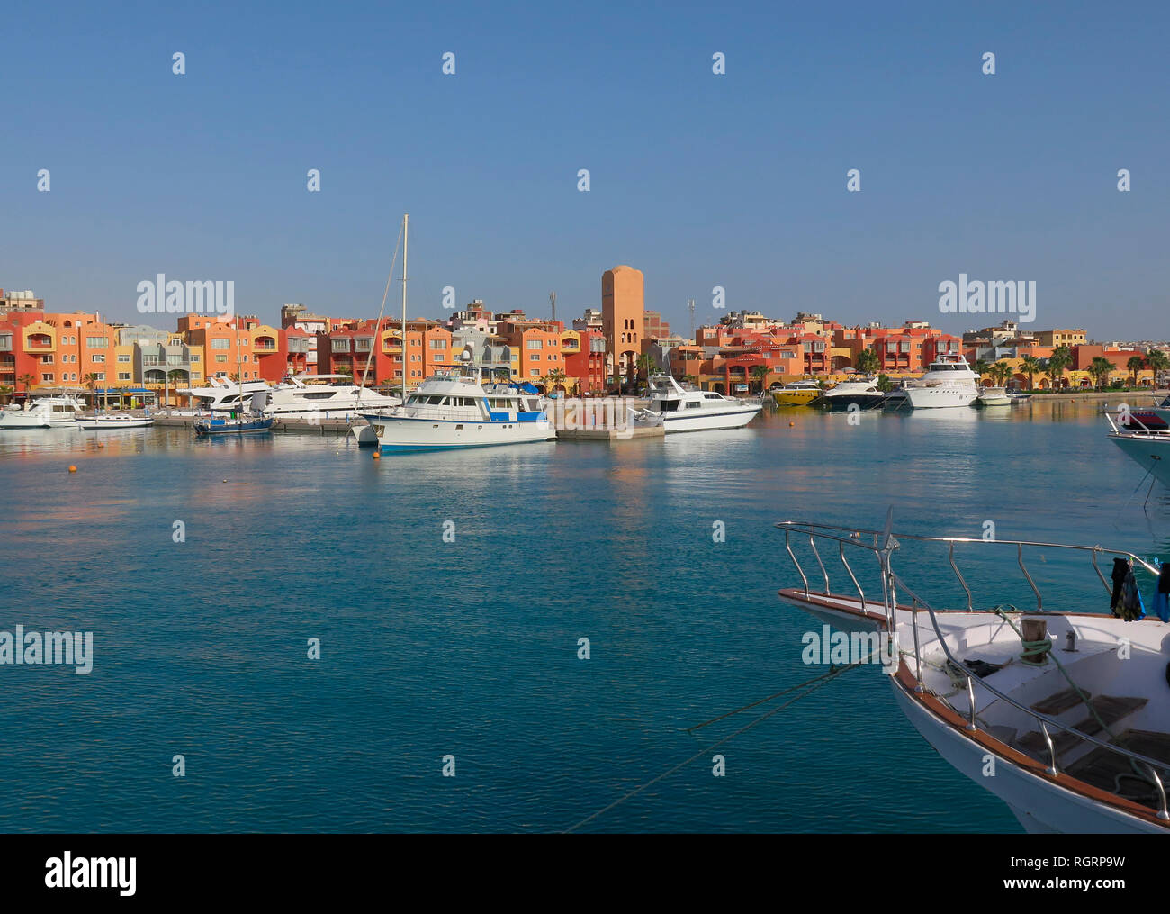 Yachten, Marina, Hurghada, Aegypten Stock Photo