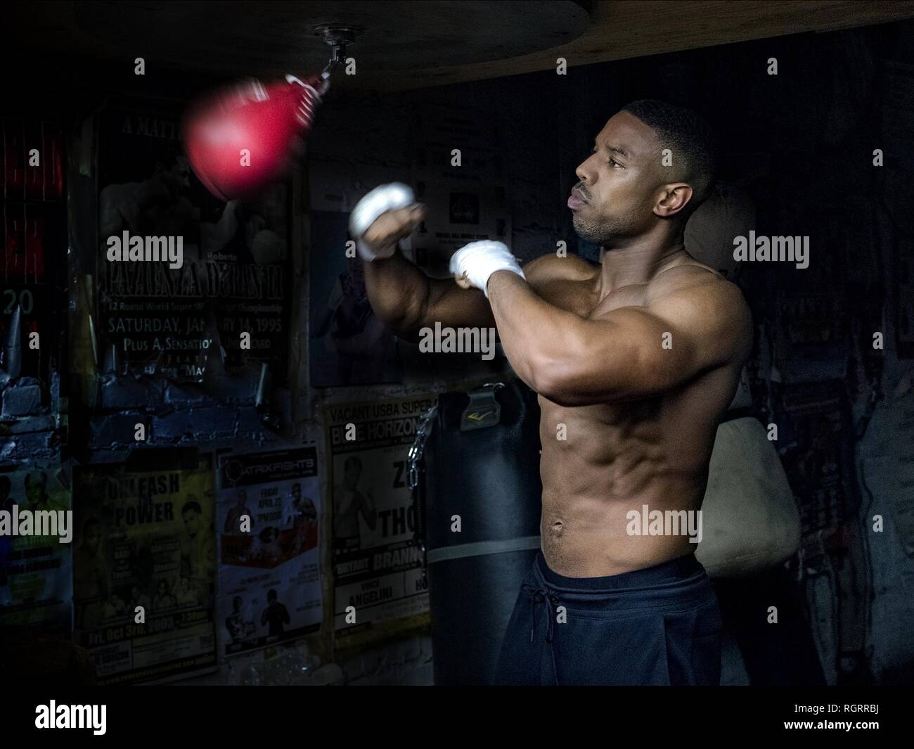 Michael B Jordan Creed Ii 2018 Stock Photo Alamy