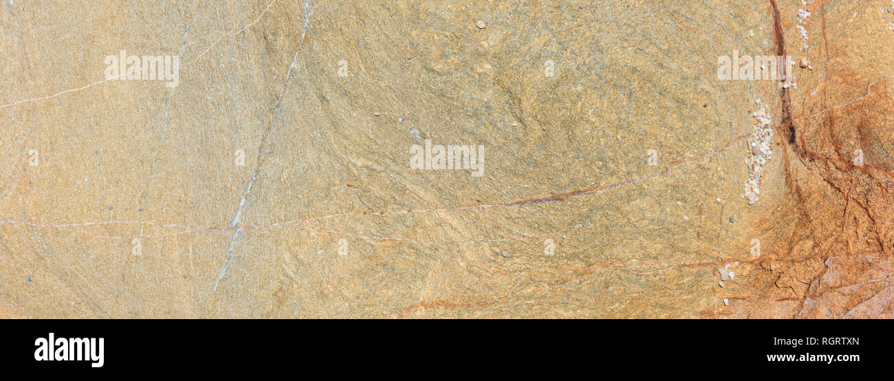 Natural stone background texture, grey, beige color, banner, detail Stock Photo