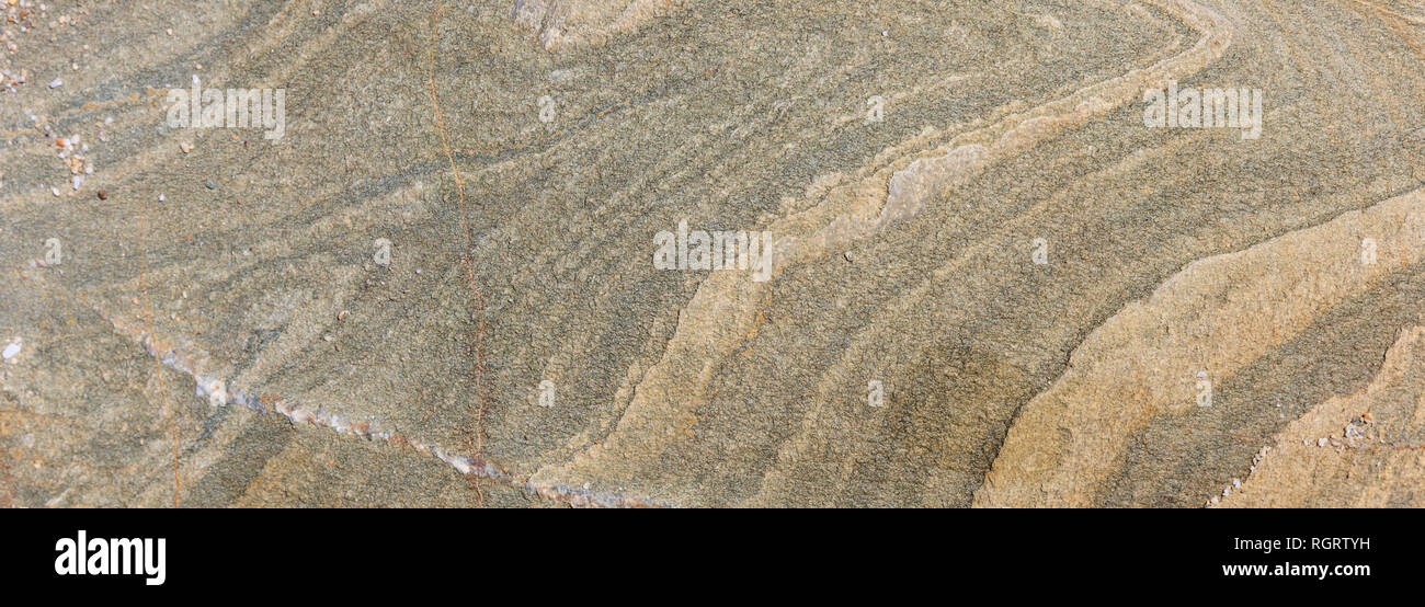 Natural stone background texture, grey, beige color, banner, detail Stock Photo