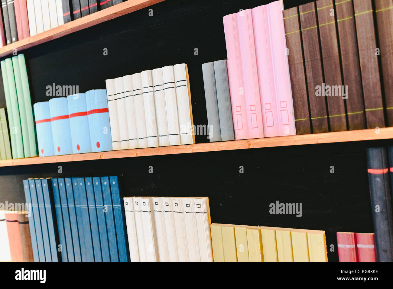 Shelves With Fake Books For Decoration Stock Photo 234095106 Alamy