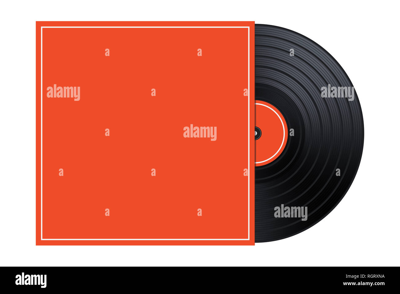 Music Label Audio Vinyl in the Box / Cover Mockup / Template ...