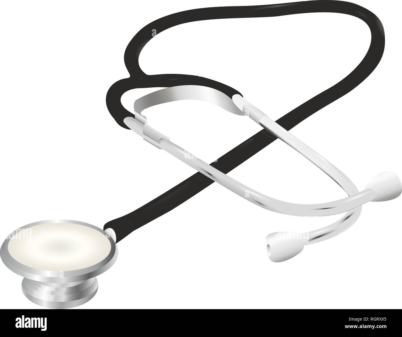 Medical stethoscope on a white background Stock Vector Image & Art - Alamy