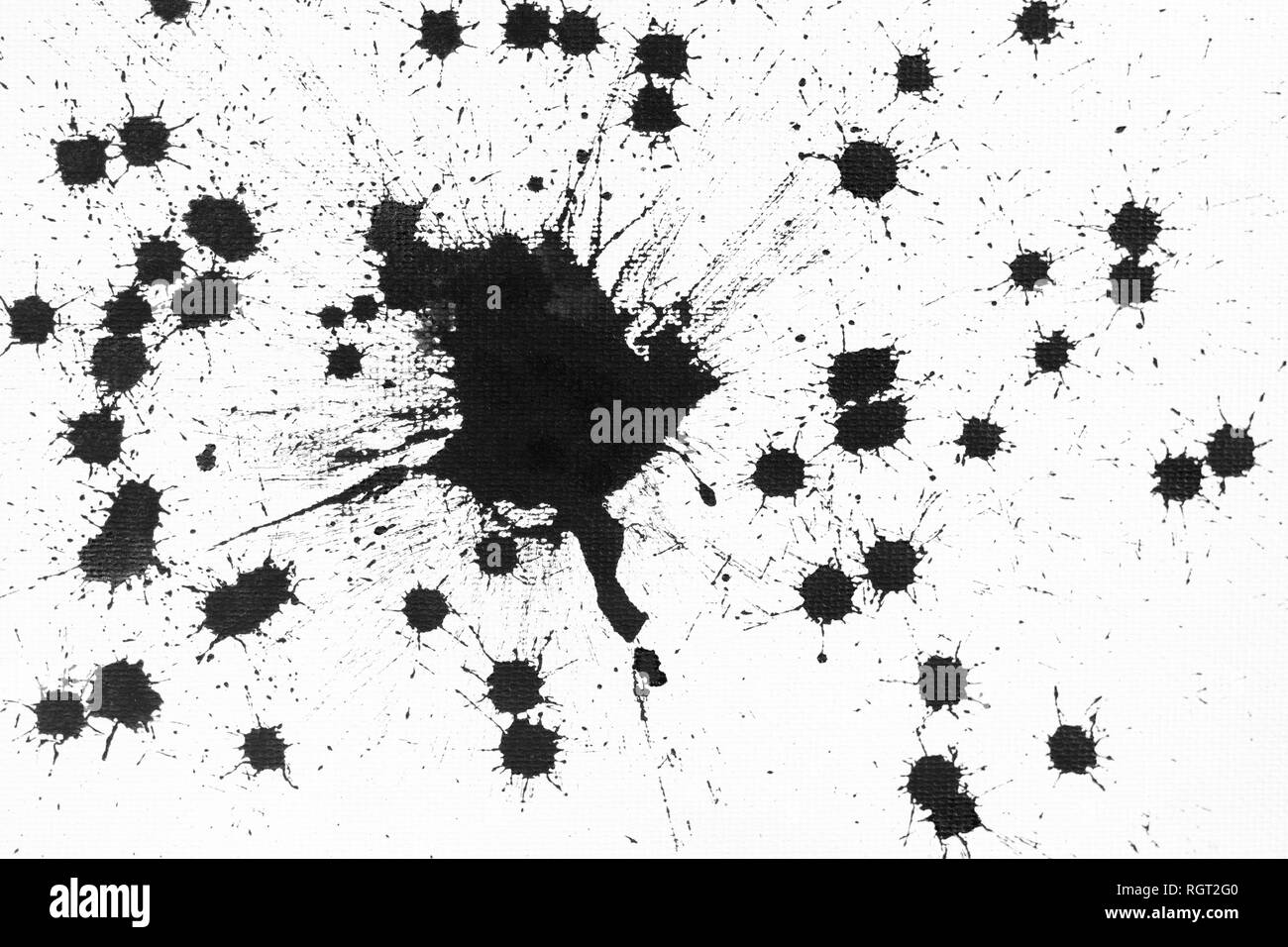 Paint splatter Black and White Stock Photos & Images - Alamy