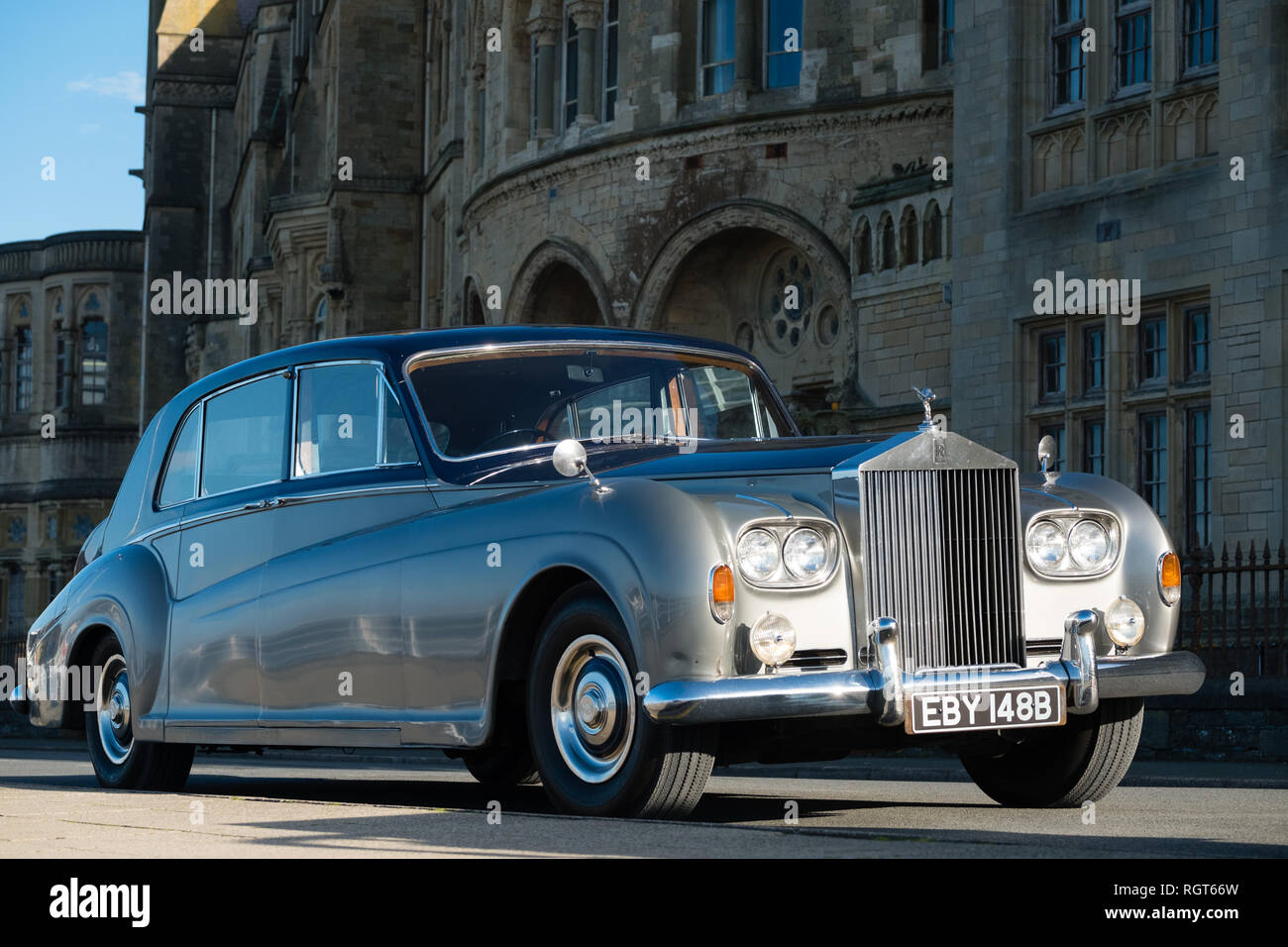 Classic car: A Rolls Royce Silver Cloud Stock Photo
