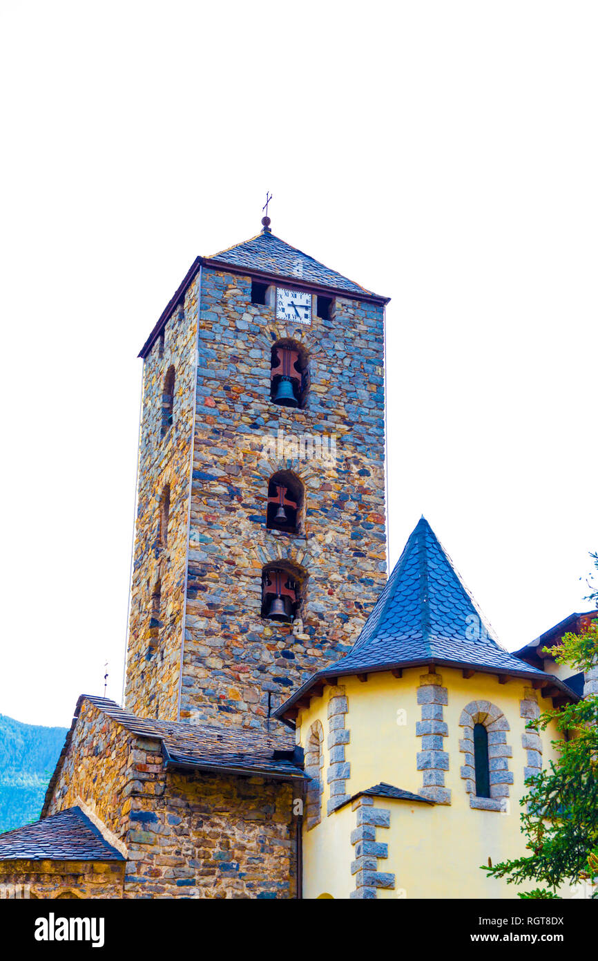 Sant Esteve church located in Andorra la Vella, Andorra Stock Photo