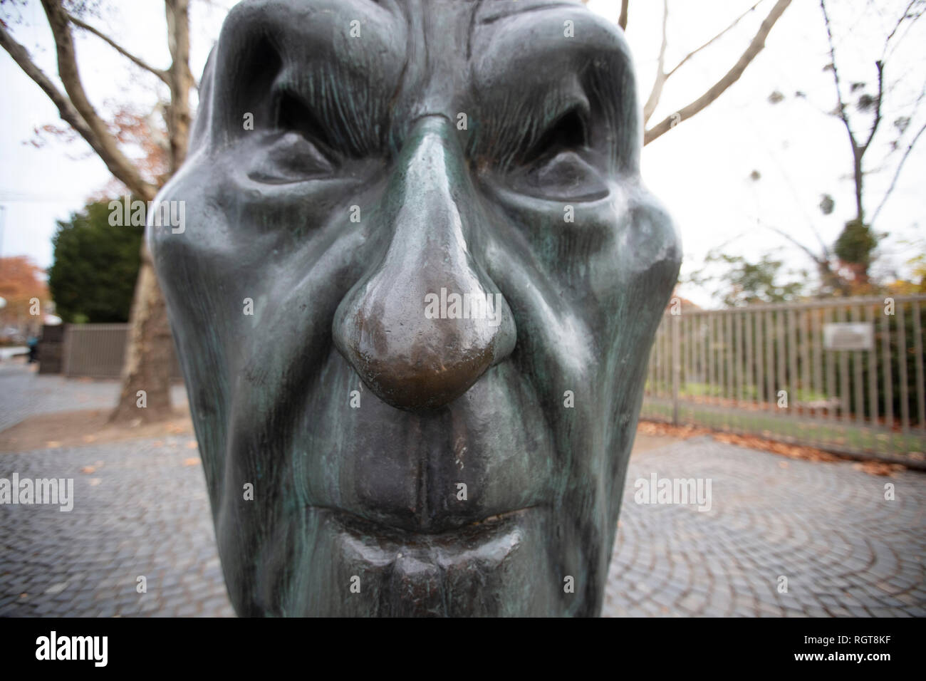 Statue Konrad Adenauer Stock Photo