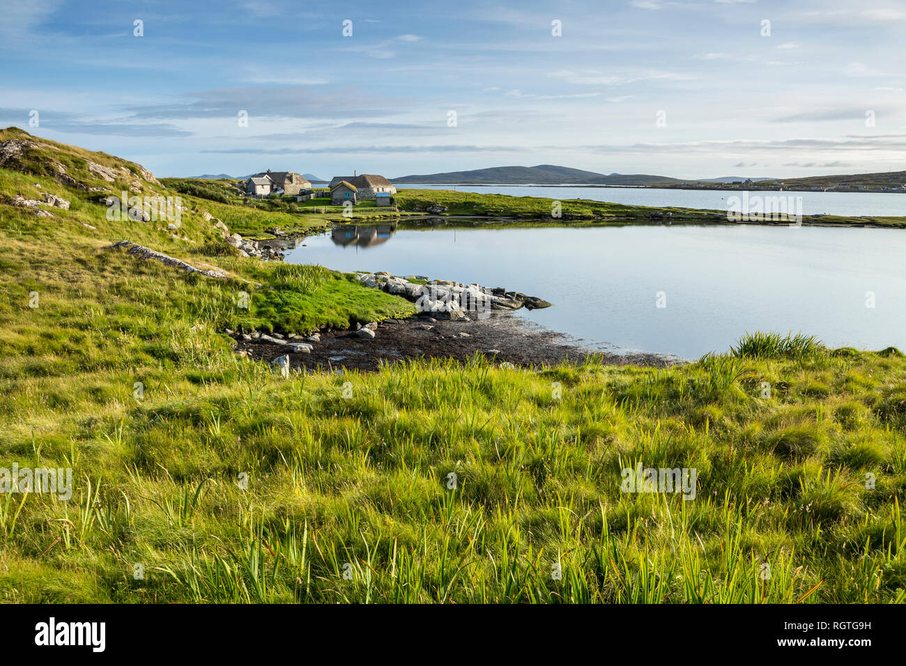 Calming seaside views, Isle of Uist, Outer Hebrides, Scotland, UK Stock Photo