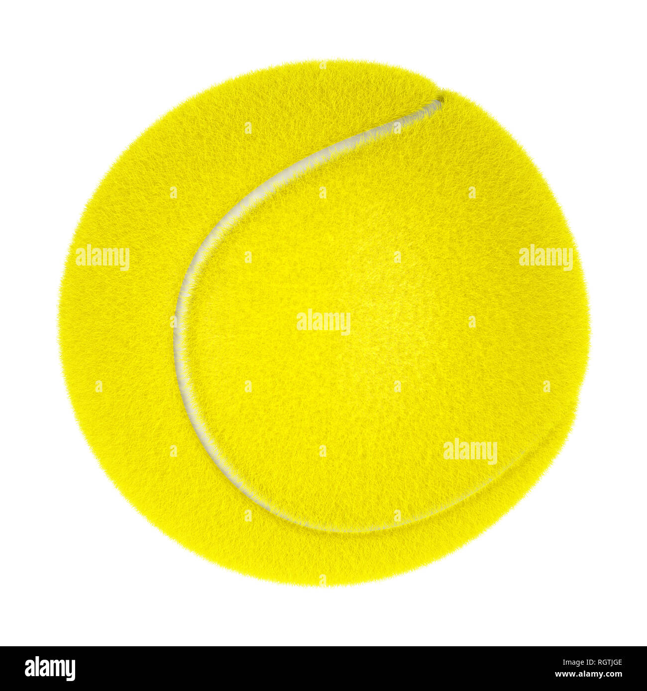 Tennis ball isolated on white background Stock Photo - Alamy