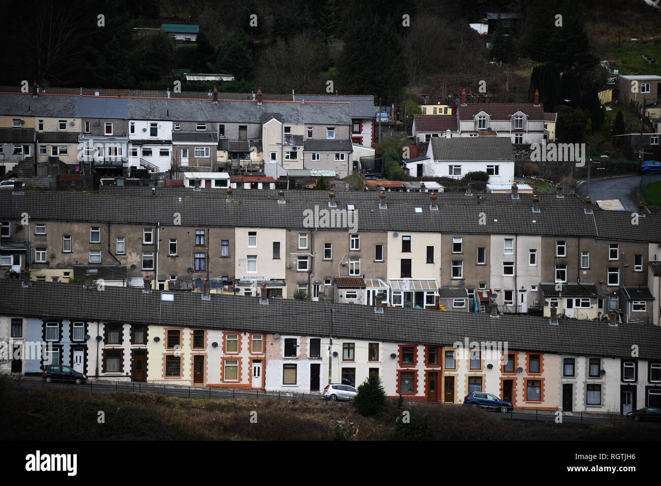Valleys housing hires stock photography and images Alamy