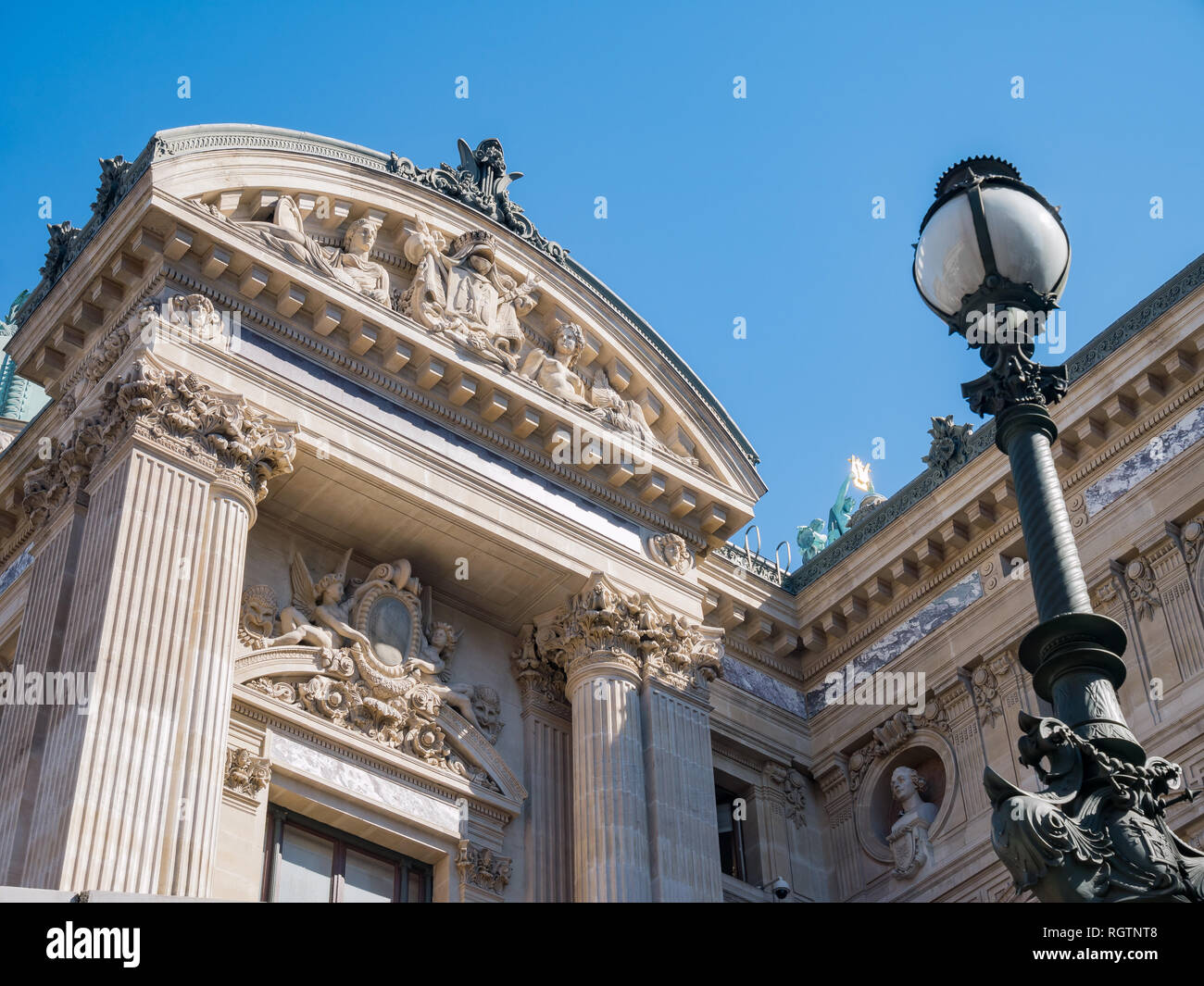 Exterior view of the Palais Garnier at Paris, France Stock Photo