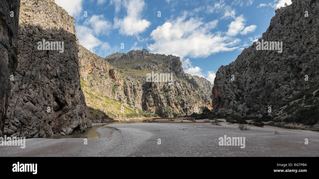 Torrent De Pareis Gorge, Sa Calobra, Mallorca Stock Photo - Alamy