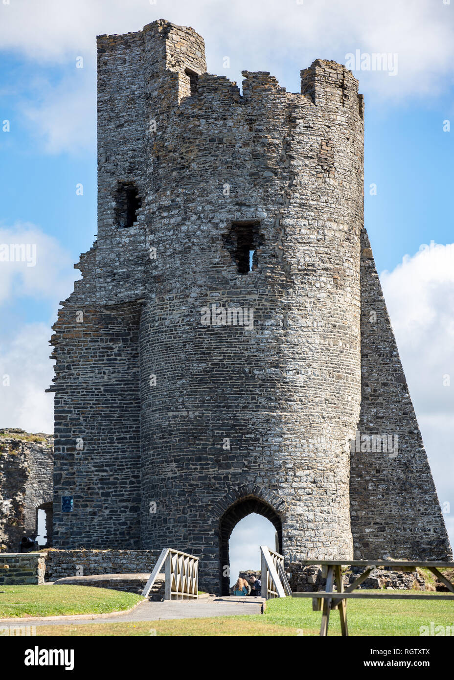 Aberystwyth Castle Stock Photo