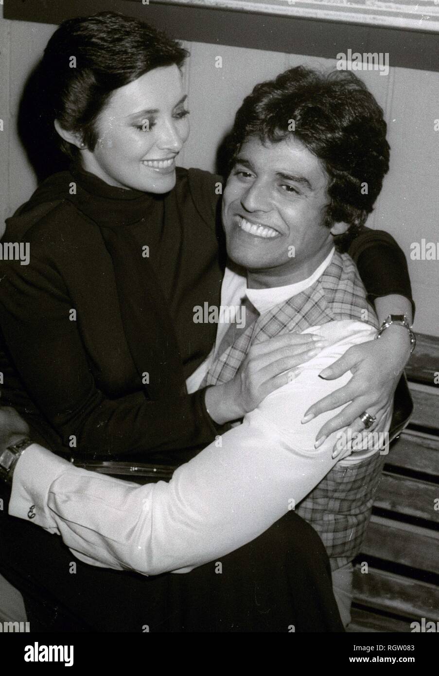 Erik Estrada and Beverly Adams Sassoon 1981 Photo By John Barrett/PHOTOlink Stock Photo