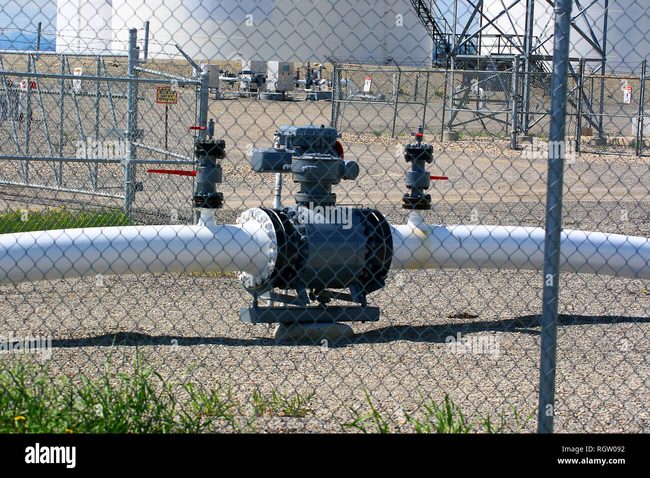 Oil drilling in southern Alberta, Canada Stock Photo Alamy