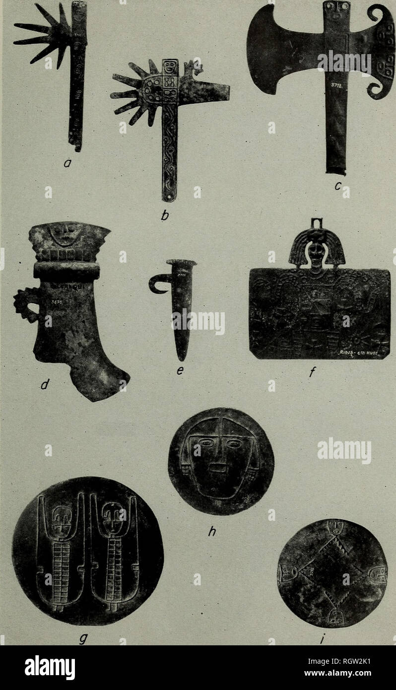Bulletin Ethnology Plate 143 Diaguita Metal Artifacts A B Bulletin Ethnology Plate 143 Diaguita Metal Artifacts A B