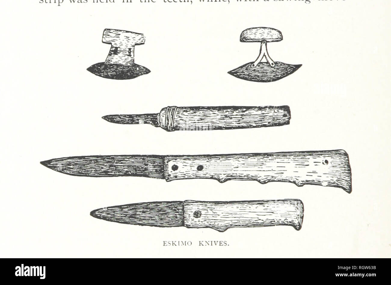 bone knives vintage Photo Alamy