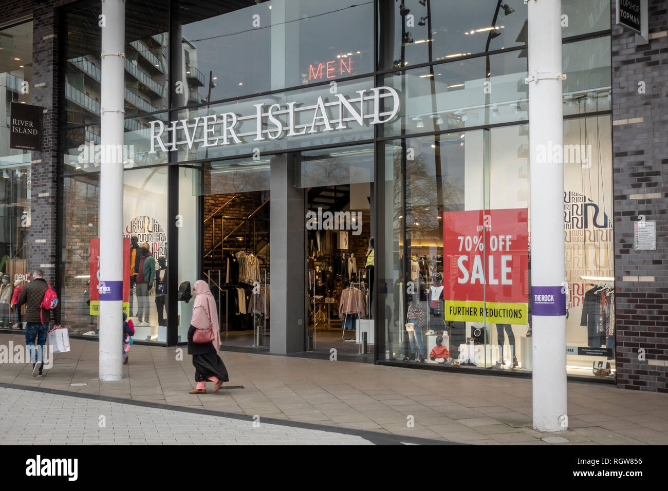 River Island shop front exterior in Bury Lanchashire Stock Photo