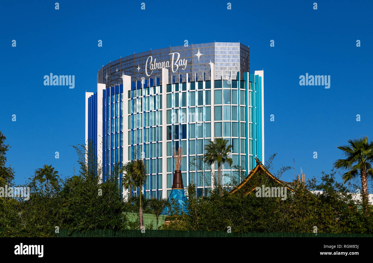 Universal's Cabana Bay Beach Resort Hotel, Orlando, Florida, USA. Stock Photo