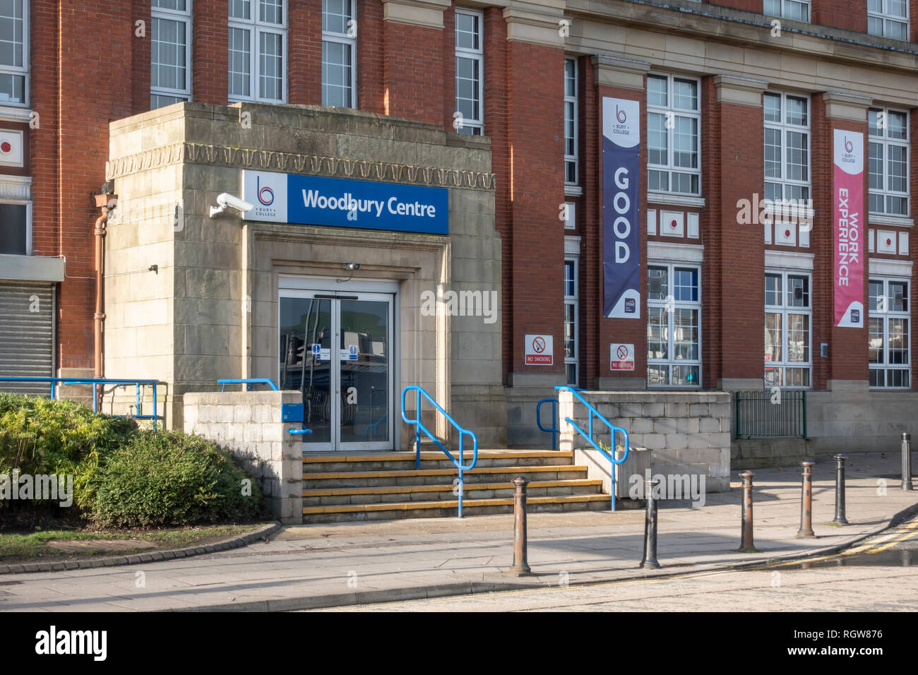 Bury College Woodbury Centre Entrance Stock Photo