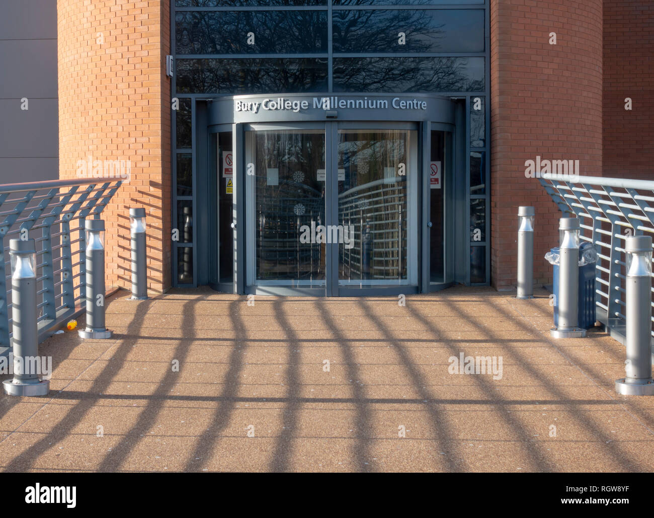 Entrance to Bury College Millennium Centre Stock Photo
