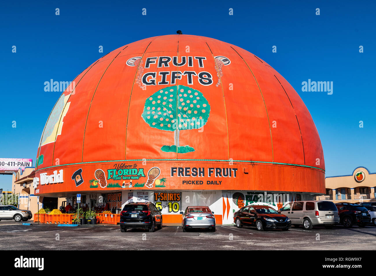 Orange World fruit gifts, Kissimmee, Florida, USA Stock Photo Alamy