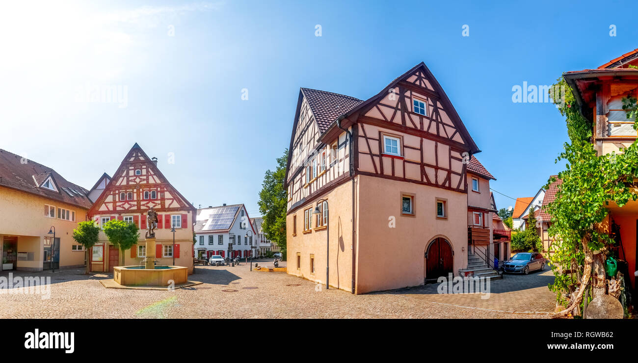 Town Hall, Jagsthausen, Germany Stock Photo
