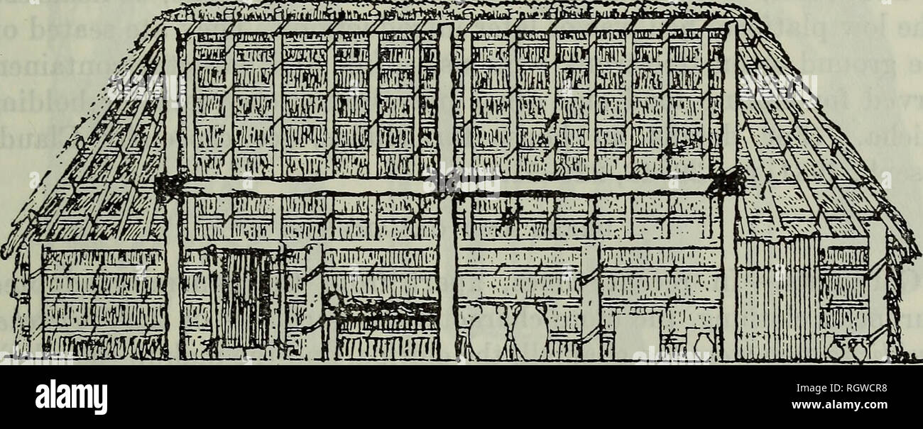 Bulletin. Ethnology. VOL. 2] THE ARAUCANIANS—COOPER 707 Dwellings.—Very  often huts (ruka, tabu) (pi. 153, bottom) were located on eminences; thus  friendly or unfriendly visitors could be spied some distance off, and